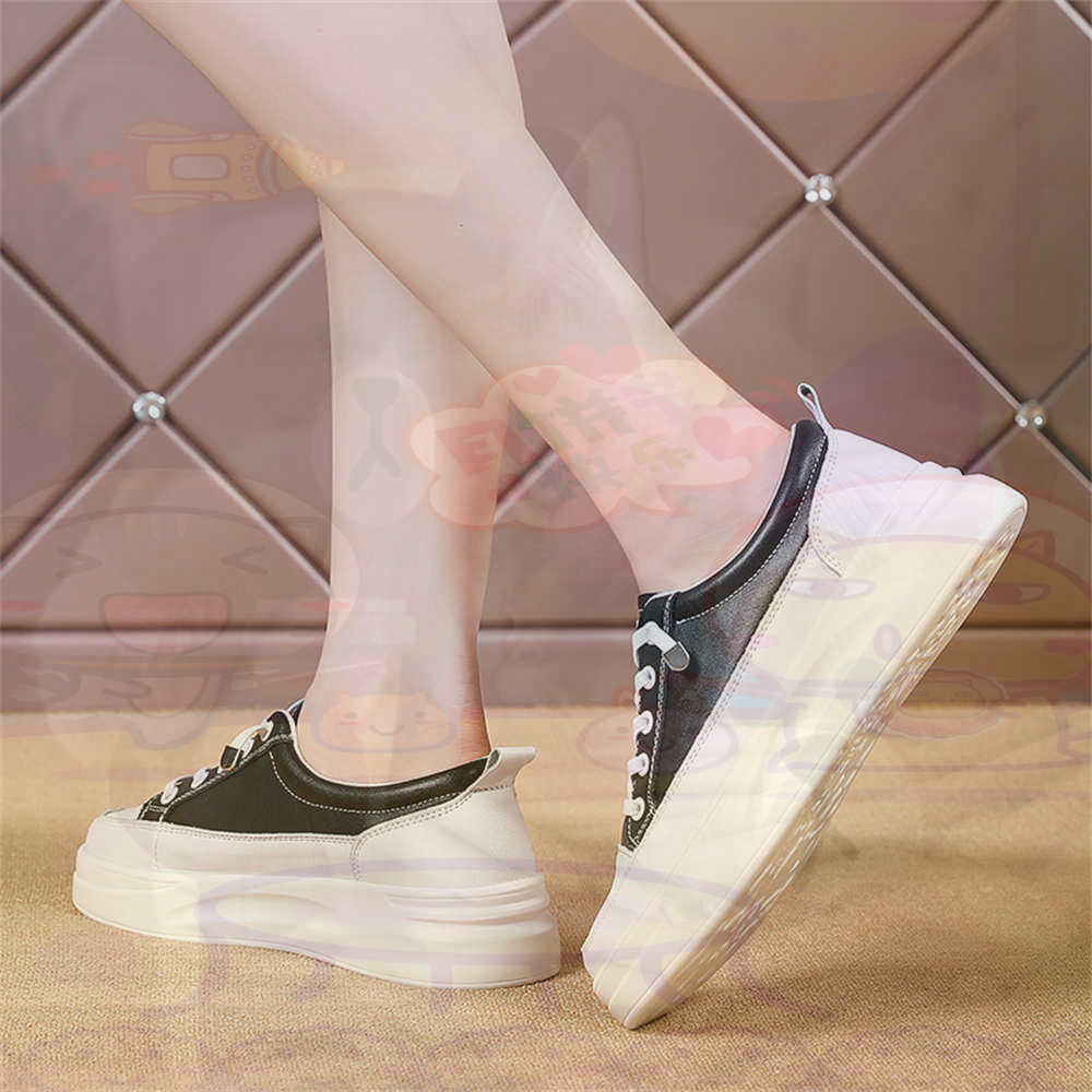 Formal Women Daily Wear Footwear - Bağcıklı Tıknaz Loafer'lar Kadın Kaykay Spor