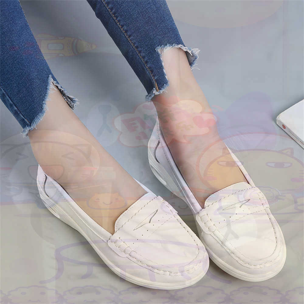 Formal Women Daily Wear Footwear - Yumuşak Slip-on Bayan Büyük Boy Ayakkabı
