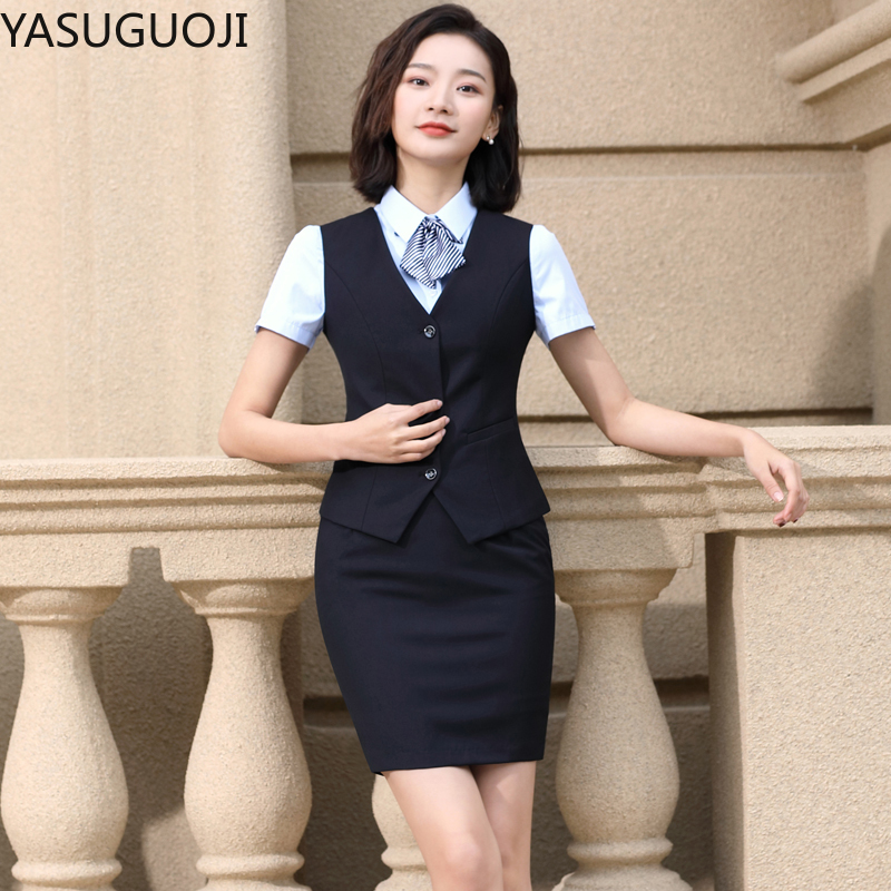 Women Formal Wear Interview - YASUGUOJI zarif moda kadın yelek iş