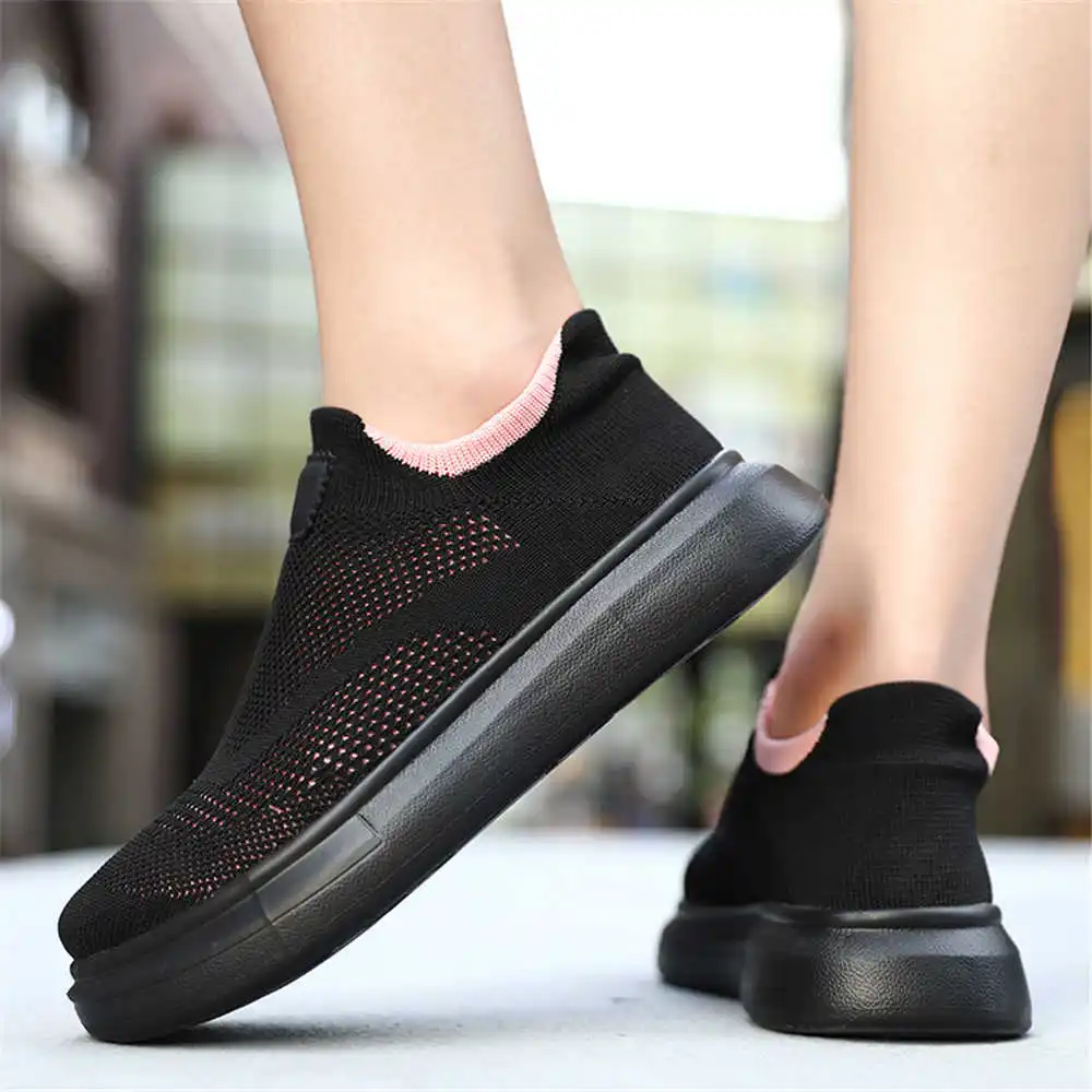 Formal Women Daily Wear Footwear - Platform çorap kahverengi ayakkabı kadın kaykay
