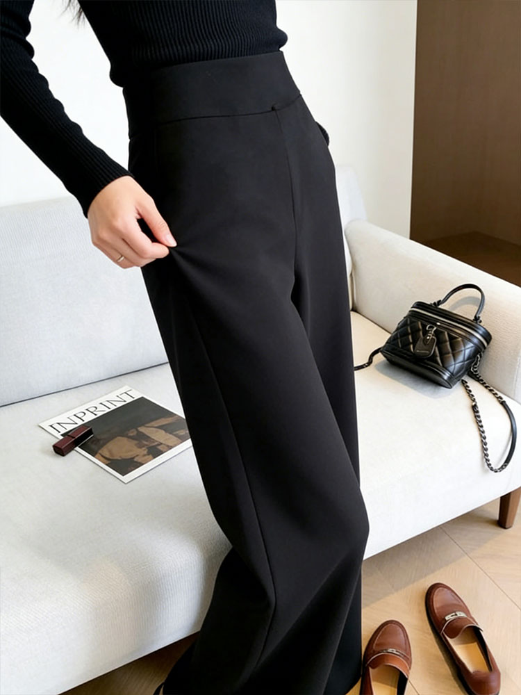 Zarif Siyah Yüksek Bel Düz Gen - Women Formal Wear Black incelemesi ve fiyatı