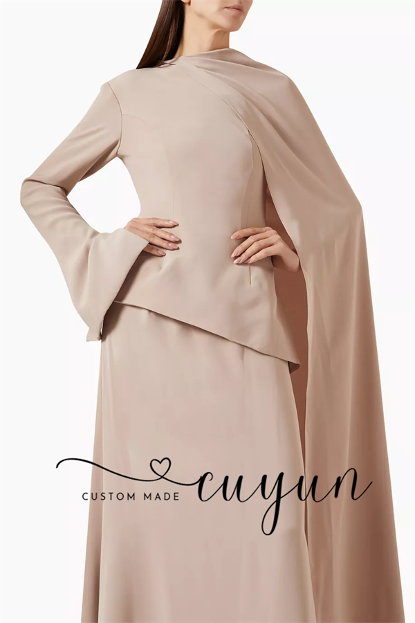 CUYUN Özel Tasarım Haki Renk T - Women'S Formal Wear Wedding Guest incelemesi ve fiyatı