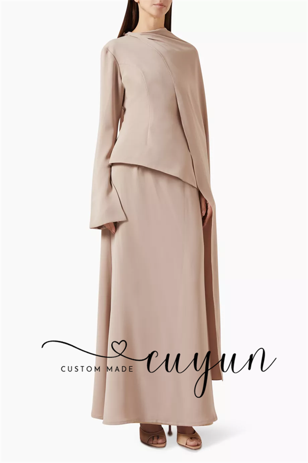 CUYUN Özel Tasarım Haki Renk T - Women'S Formal Wear Wedding Guest incelemesi ve fiyatı