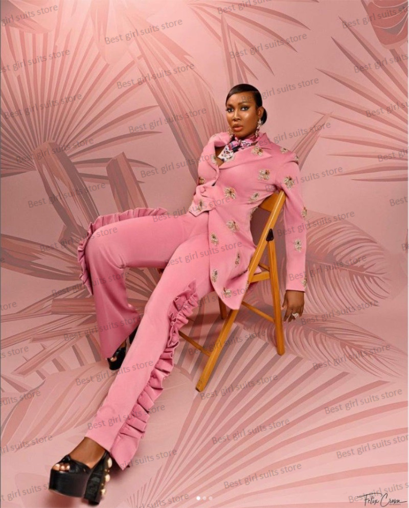 Pembe düğün kadınlar Suit Set  - Women'S Formal Wear Wedding Guest incelemesi ve fiyatı