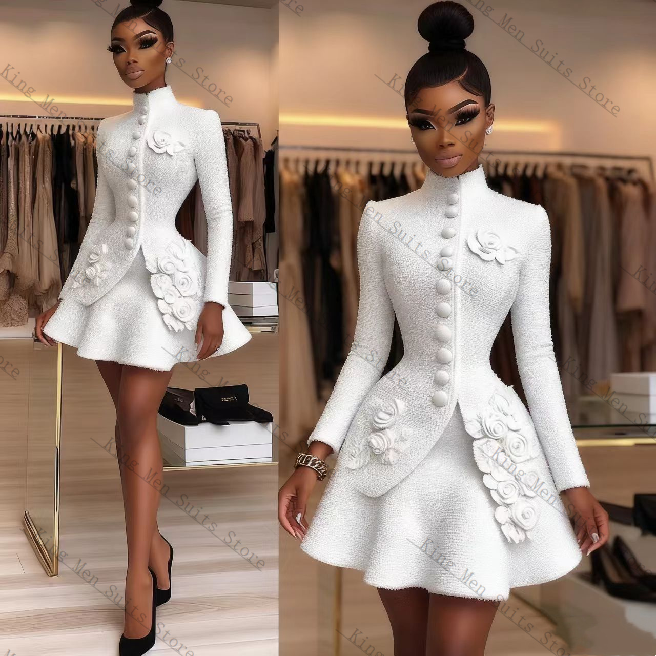 Lüks Beyaz Kadın Takım Elbise  - Women'S Formal Wear Wedding Guest incelemesi ve fiyatı