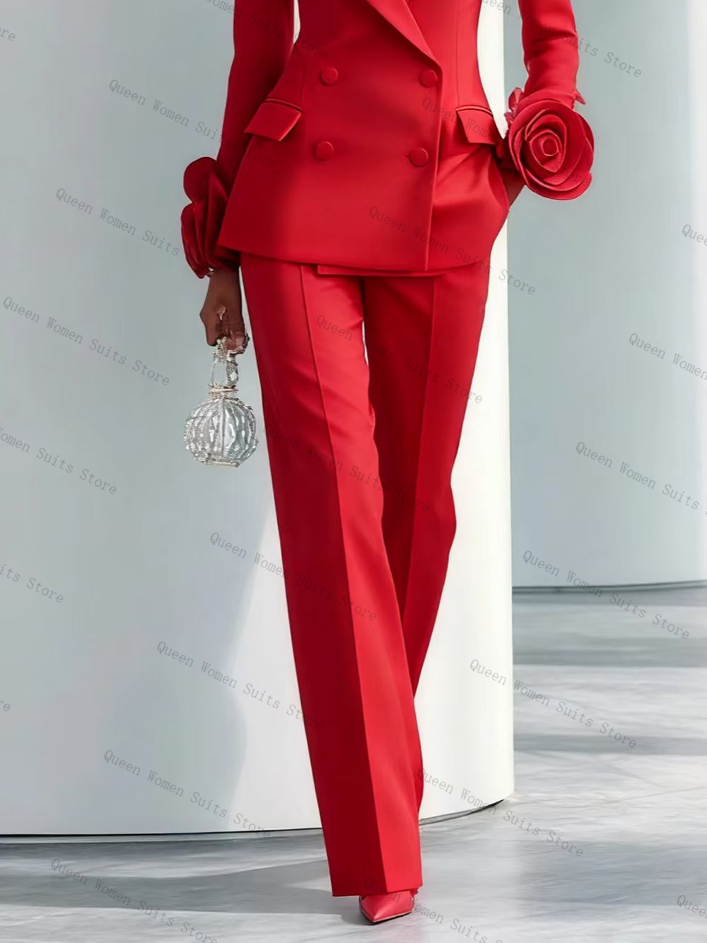 Lüks Kırmızı Kadın Takım Elbis - Women'S Formal Wear Wedding Guest incelemesi ve fiyatı