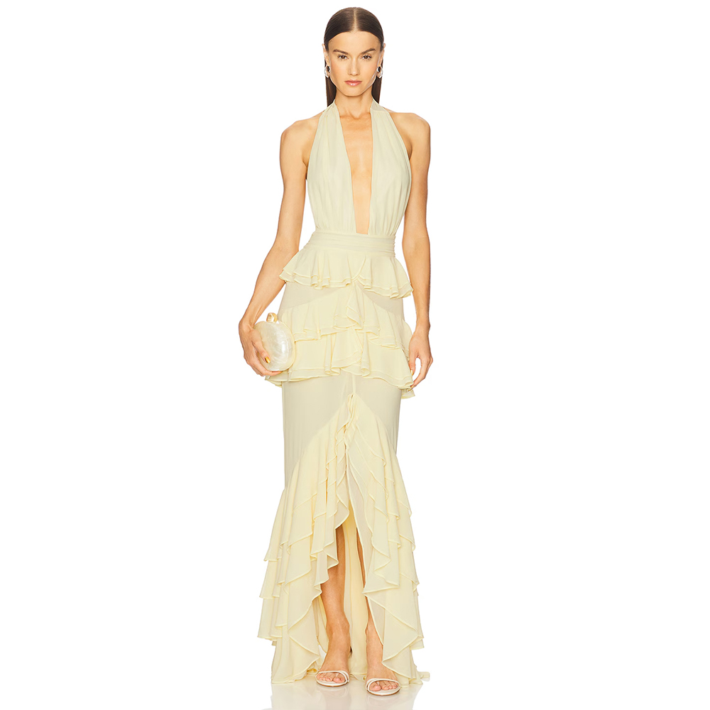 Abiye Elbiseler Derin V Yaka H - Women'S Formal Wear Wedding Guest incelemesi ve fiyatı