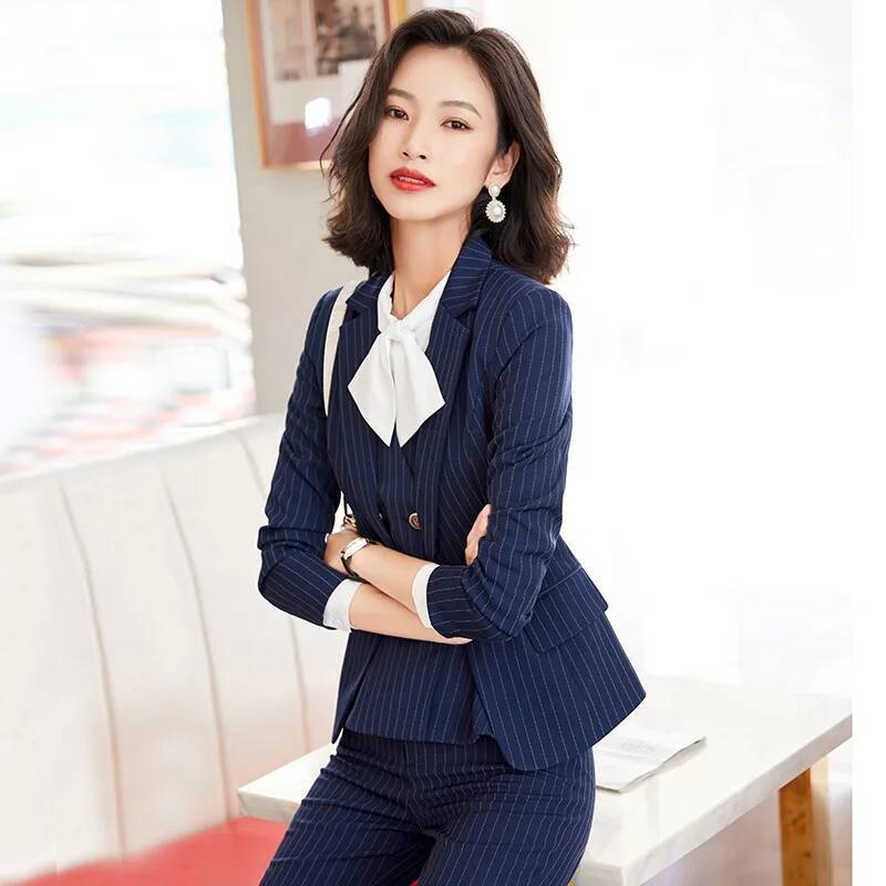 Şeritli Resmi İş Elbiseleri Ka - Women Formal Wear Interview incelemesi ve fiyatı