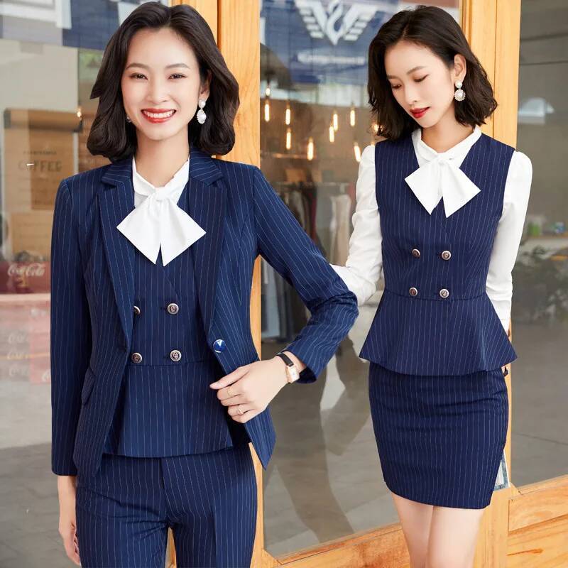 Şeritli Resmi İş Elbiseleri Ka - Women Formal Wear Interview incelemesi ve fiyatı