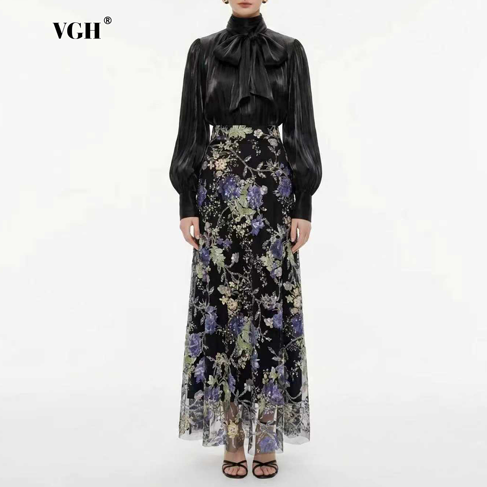 VGH Zarif Şık Siyah Çiçek Dese - Women Formal Wear Black incelemesi ve fiyatı
