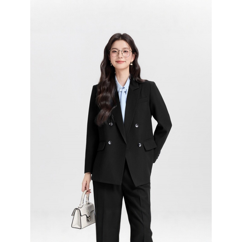 Lacivert kruvaze kadın iş elbi - Women Formal Wear Interview incelemesi ve fiyatı