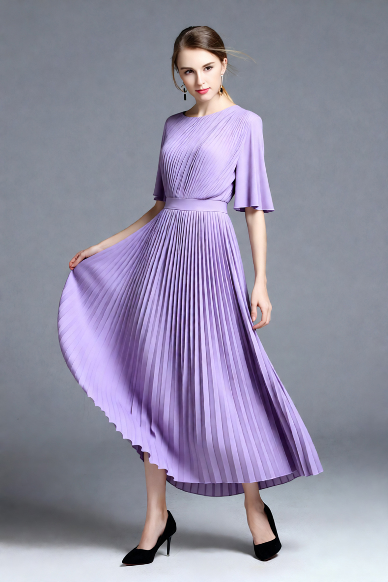 Kadın Lila Pelerin Kollu Pilel - Women'S Formal Wear Wedding Guest incelemesi ve fiyatı