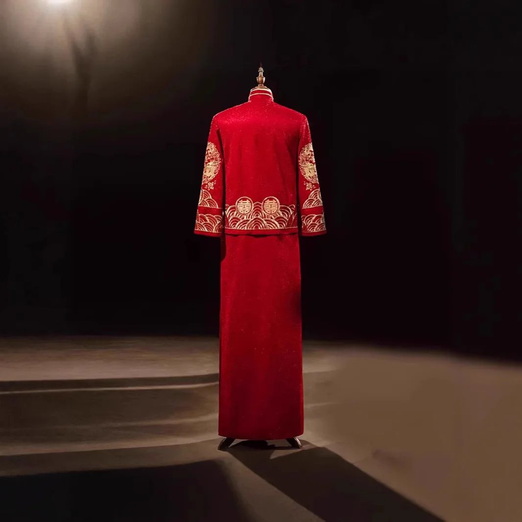Nakışlı Xiuhe Erkek Giyim Stil - Women'S Formal Traditional Wear incelemesi ve fiyatı
