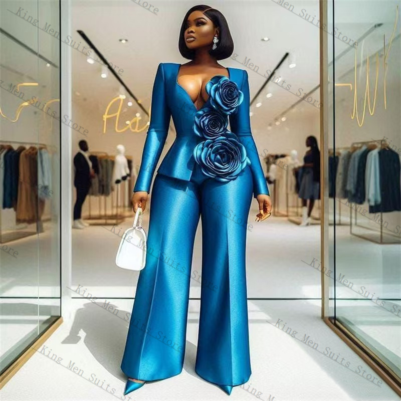 Mavi Saten Kadın Takım Elbise  - Women'S Formal Wear Wedding Guest incelemesi ve fiyatı